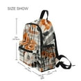 thumbnail image 3 of FORMRS School Backpack with Front Zippered Pocket 12" Student Travel Daypack, Plaid Floral, 3 of 6