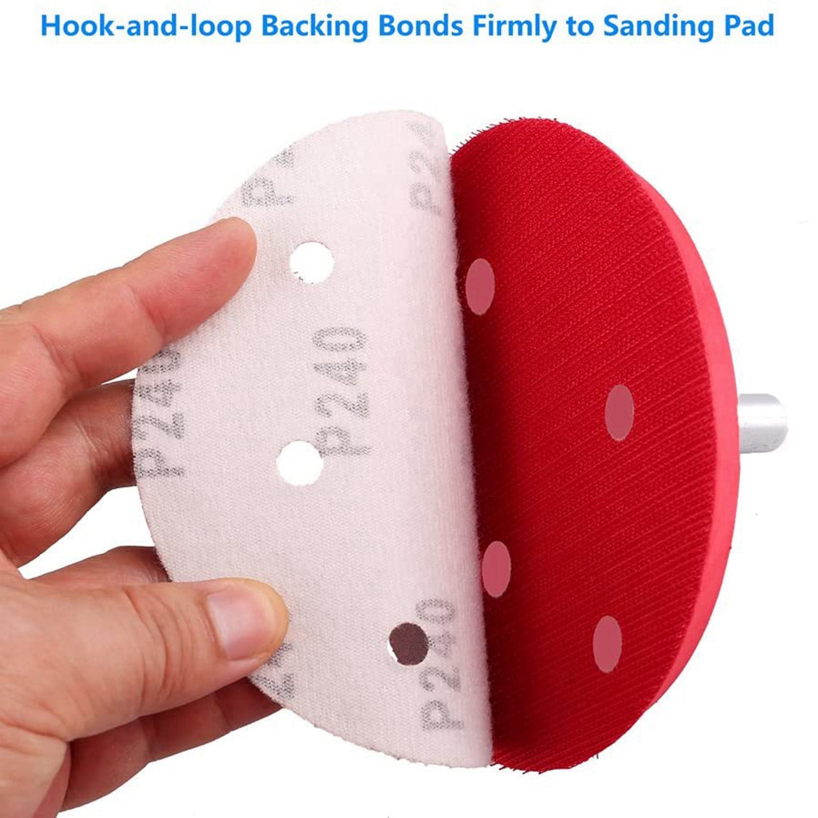 Sander Roll Lock 40-2000 Grit Sanding Disc Pads Abrasive Grinding Red 9 Inch Set 