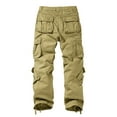 thumbnail image 5 of Matchstick Men's Retro Relaxed Plus Size Cargo Pants with Multi Pockets, 5 of 7