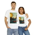 thumbnail image 7 of Unisex Heavy Cotton Tee Train Art Bauhaus Style Train 002, 7 of 7