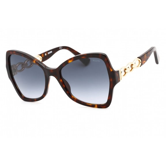 Moschino MOS099/S 0086 9O Women's Havana Cat Eye Frame Sunglasses