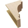 thumbnail image 6 of 8"W x 16"D x 24"H Classic Pescadero Rough Cedar Woodgrain TimberThane Corbel, Primed Tan, 6 of 6