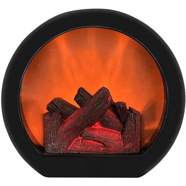 Linterna LED para chimenea, interruptor táctil, simulación de estufa de escritorio LED, linterna LED con llama realista, linterna para chimenea realista, lámpara para chimenea