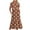 Brown, variant on Sakmal Flowy Womens Summer Dresses Maxi Red Shift Ruffle Dress Long Sleeve Polka Dot Dresses for Women