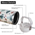 thumbnail image 2 of Steel Tumbler with Straw Vertical Handle Ice Flow Flip Tumbler 30 oz, Frog Tumbler Insulated Water Bottle Easy for Carry, Good for Home/Office, Better for Travel/Car/Camp, 2 of 6