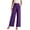 Purple, variant on Staron Women's High Waist Wide Leg Pants Casual Suit Pants Solid Color Fashion Loose Fit Trousers, Purple 4XL
