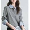 thumbnail image 4 of YooGuoGuo Striped Detachable Collar Half Shirt Blouse Dickey Collar Elegant for Women Girls, 4 of 8