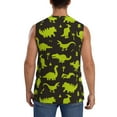 thumbnail image 4 of Daiia Cute Cartoon Dinosaurs Printed Men's Tank Tops,Casual Soft Sleeveless Gym Muscle Shirts Bodybuilding Tee-Small, 4 of 8