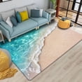 thumbnail image 2 of Beach Waves 3D Printed Carpets for Living Room Room Rug Kitchen Mat Floor Carpets Modern Entrance Mat Home Bathroom Rugs, 2 of 7