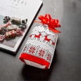 thumbnail image 2 of 26-27 Christmas Drawstring Gift Bag, 50 Pieces Per Pack, Festive Red Reindeer Christmas Gift, Cute Candy Bag, Happy Anniversary Plastic Bag, 2 of 4