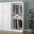 thumbnail image 2 of Bestar Versatile 36"W Engineered Wood Closet Organizer in White, 2 of 11