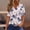 B-Pink, variant on Kctiaxy Hawaiian Shirts for Women V-Neck Button Collar Short Sleeve Shirts Fashion Beach Floral Summer Tops Casual Pullover Blouse