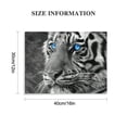 thumbnail image 3 of Acheng  Large 3 Pieces Canvas Prints Wall Art Blue Eyed Tiger Poster Printed On Canvas Animal Pictures Painting Giclee Artwork Framed For Office Home Decorations (Blue Eye) 16x12in, 3 of 6