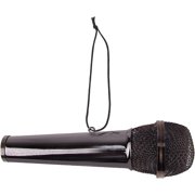 Broadway Gifts Black Microphone Christmas Tree Ornament Decoration 3 inches