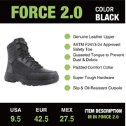 Interceptor Men's Force 8 Steel Toe Tactical Boots