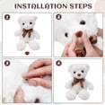 thumbnail image 4 of 90 Piezas Narices de Seguridad para Amigurumi Narices de Seguridad de Plástico para Animales de Peluche Narices de Ganchillo con Arandelas para Manualidades, 4 of 7