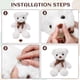 thumbnail image 4 of 90 Piezas Narices de Seguridad para Amigurumi Narices de Seguridad de Plástico para Animales de Peluche Narices de Ganchillo con Arandelas para Manualidades, 4 of 5
