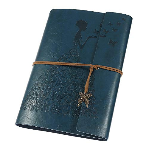 Retro Blank Page Blank Page Leather Bound Journal Kraft Paper Notebook Diary 