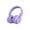 Purple, variant on Bluetooth headphones with up to 40 hours battery, microphone for call, foldable and comfortable, Android and iOs compatible