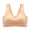 Beige, variant on Gytharion Women's Sports Bras Solid Color Wide Straps Smooth Support Seamless Bras Comfortable Everyday Wireless Bras