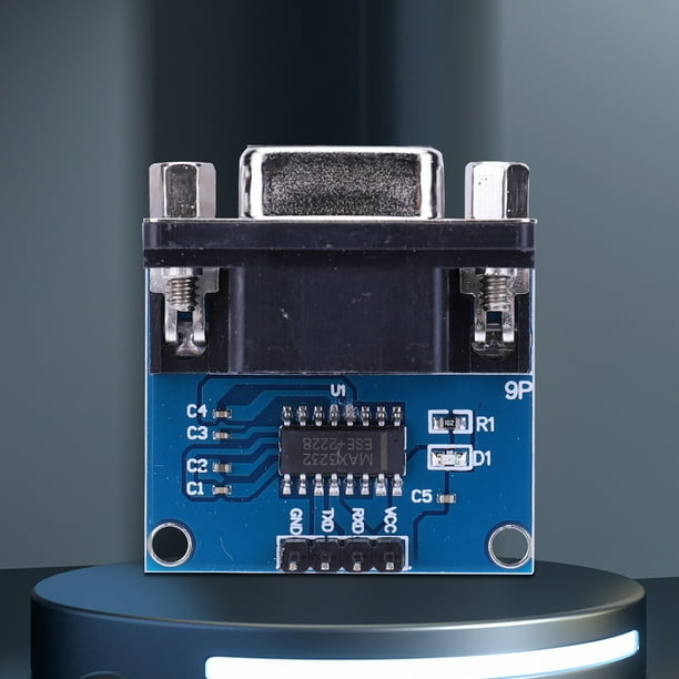 MAX3232 RS232 a TTL MAX232 placa intermitente 3,3 V-5,5 V serie hembra a módulo TTL