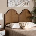 thumbnail image 3 of Bowery Hill Modern Rattan King Size Arched Headboard in Walnut, 3 of 8