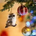 thumbnail image 3 of Christmas Plush Owl Ornament Set 4 Piece Winter Owl Decorations for Tree Wreath Garland Gift for Bird Lovers(Brown), 3 of 6