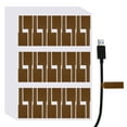 thumbnail image 1 of Uxcell 300 Pcs Cable Labels, Waterproof Wire Cord Labels Tags, Cord Organizer Management Tags for Charger Cable Organizer Wire Markers Printer and Handwriting, Brown, 1 of 7