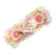 thumbnail image 4 of Panel de flores artificiales para centros de mesa para de mesa de comedor de boda Rosa champán Macarena Fila de flores de boda, 4 of 8