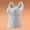 Blue, variant on Nursing Bras Tank Top with Built In Bra Women's Solid Color Blouses Breast Pad Bra Lace Patchwork V-Neck Tank Top Pink 3X