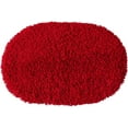 thumbnail image 1 of LOHAS Home Bath Mat, 32x20 inches, Soft Microfiber Bathroom Rug, Oval, Red, 1 of 7