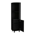 thumbnail image 4 of Miekor Furniture Corner Bar Cabinet Cleveland, Living Room, Black 00273, 4 of 8