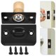 thumbnail image 2 of 4 Uds. De herrajes de captura de bola de puerta ajustable de cobre y acero inoxidable para puertas interiores, mecanismo de pestillo confiable fácil de instalar, 2 of 5