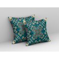 thumbnail image 2 of Amrita Sen Broadcloth Zippered Pillow With Green Red Finish CAPL292BrCDSZP26x26, 2 of 5