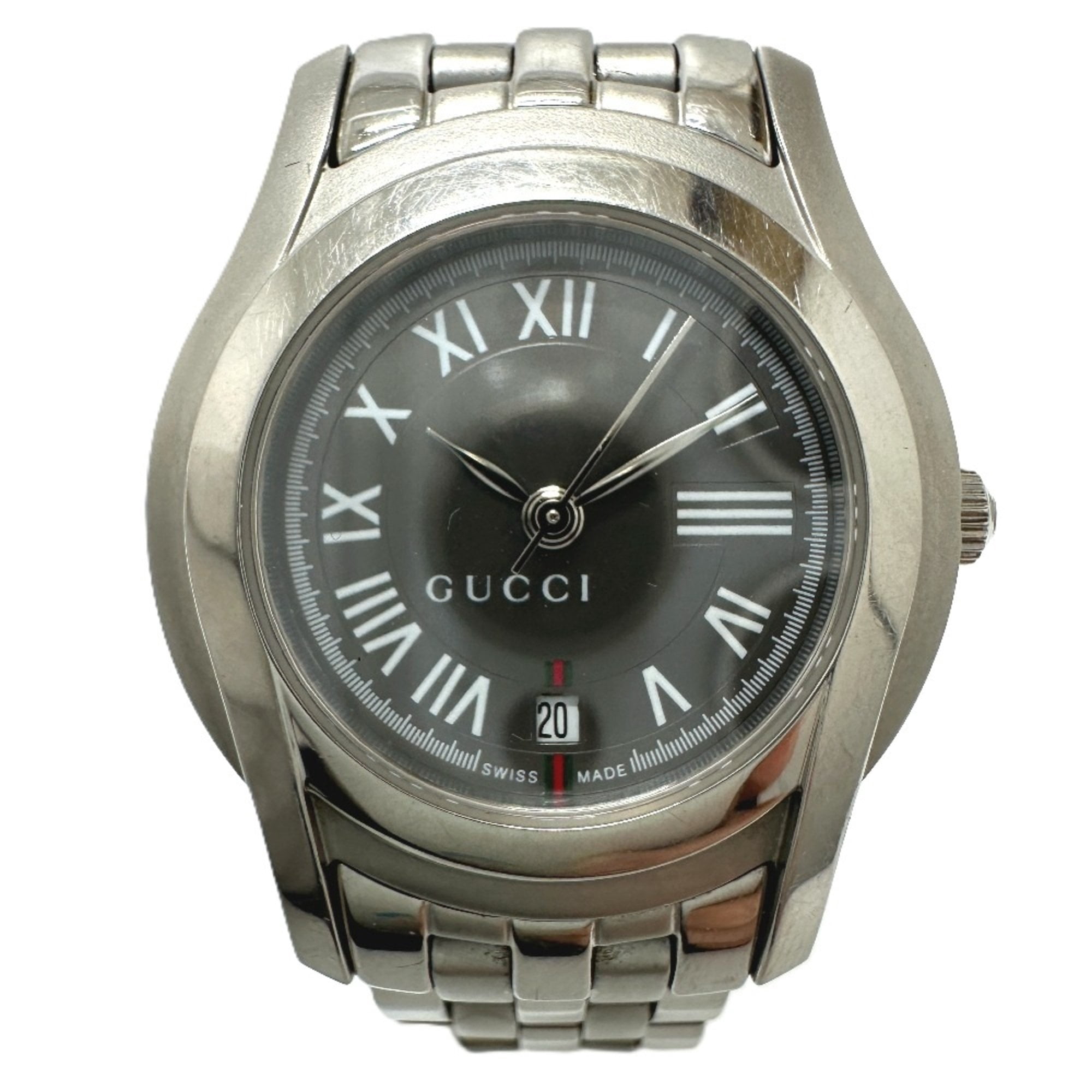 Pre-Owned GUCCI 5500L G-Class Quartz Date Watch, Stainless Steel