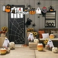 thumbnail image 5 of Xuniizn Happy Halloween Banner Indoor Bunting Halloween Banners for Halloween Party Decorations, Fireplace Wall Halloween Decorations for Home Indoor & Outdoor(Banner x8 + Hemp Rope x1), 5 of 7