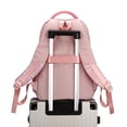 thumbnail image 4 of Plaid Patchwork Backpack With Pendant, Nylon Laptop Daypack For Travel Commute, Lightweight Casual School Bag With Multi Pockets, Black 30x42x23cm (Multicolor, 42*30*23CM), 4 of 8