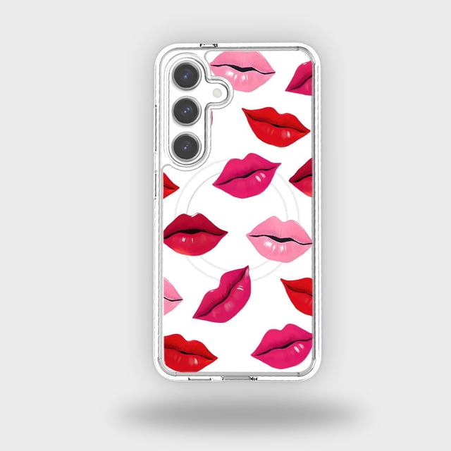 Caseco Samsung Galaxy S24 Lips Design Clear Case