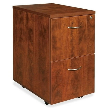 UPC: 0035255694315 | 2 Drawers Vertical Wood Composite Lockable Filing Cabinet  Cherry  Letter-Size