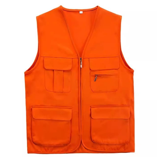 Mgmyaa Women's Sleeveless Fleece Vest Zipper Front Short Coat Pocket Design Solid Color Lightweight Outdoor Work Vest