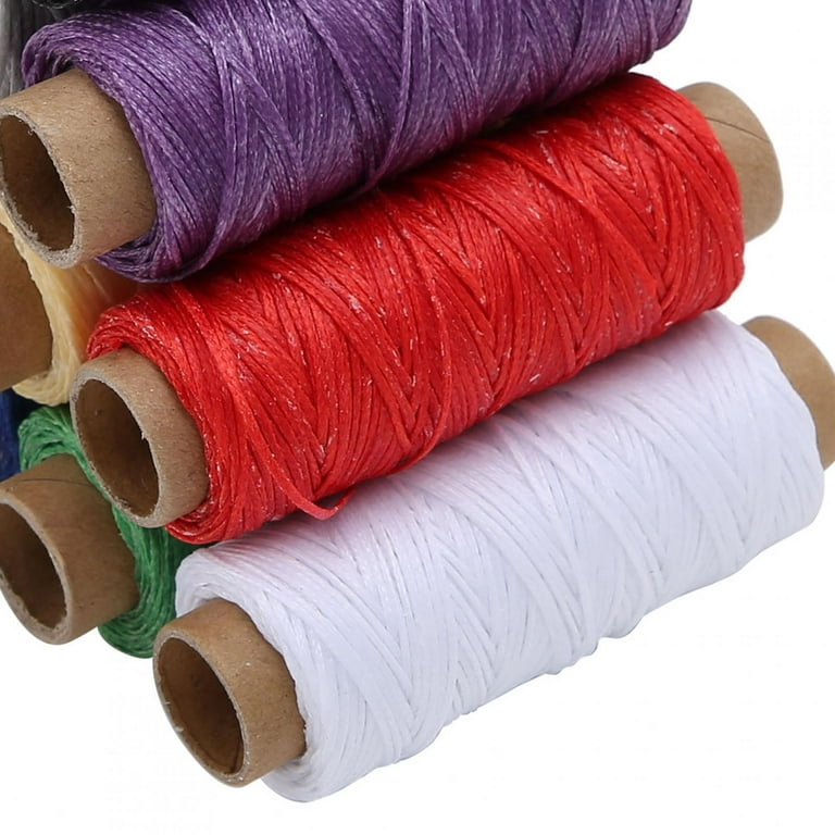 Waxed Thread Waxed Cord Waxed String Thread Cord Diy Sewing Line 10 Colors  150D Wax Thread 50 Meters Waxed String Cord Diy Hand Stitched Accessories 