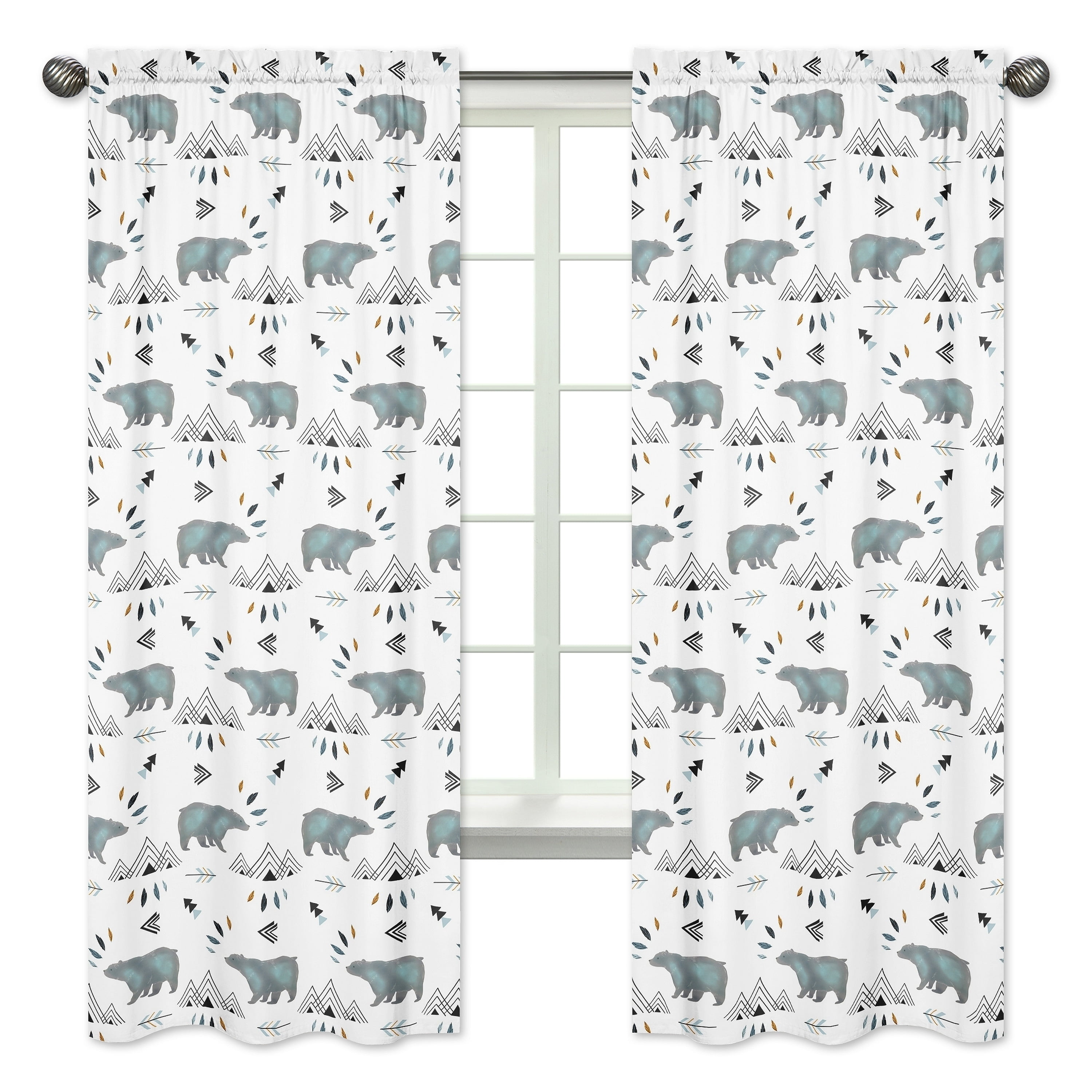 Sweet Jojo Designs 84 Inch Window Curtain Panel Pair For The Bear Sweet Jojo Designs 84 Inch Window Curtain Panel Pair For The Bear Mountain Collection Com