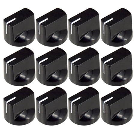 12 Hat Style Volume & Control Knobs Set for Electric Guitar Replacemen