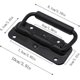 thumbnail image 3 of 4Pcs Metal Folding Box Handles Black Spring Tool Storage Replacement, 3 of 5