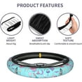 thumbnail image 6 of Glow in Dark Paint Splatter Steering Wheel Cover Universal 15 Inch Premium Non-Slip Breathable Car Steering Wheel Accessories for Women Men, 6 of 7
