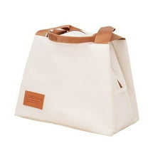 AYktou Lunch Box for Women,Beige Lunch Box for Men,Super Large Capacity Tote Bag Lunch Bag can Long-term Heat Preservation,Insulated Lunch Bag Impermeable,Waterproof,Wear-Resistants