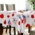 thumbnail image 3 of Coolnut Independence Day Rectangle Tablecloth Spill-Proof Polyester Table Cloth Table Cover for Kitchen Dining Picnic Holiday Party Decoration,60"x108", 3 of 7