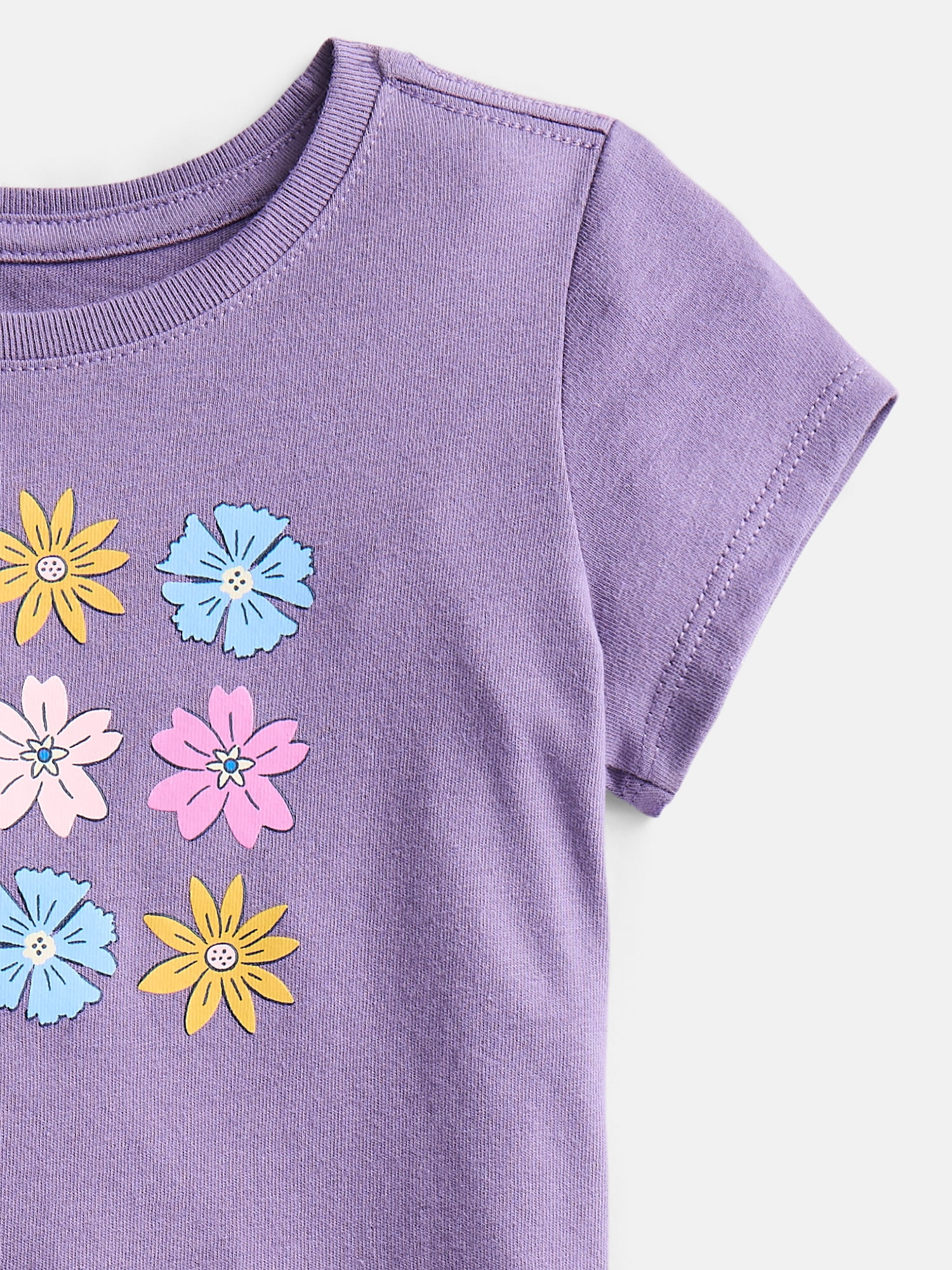 Wonder Nation Toddler Girls' Graphic Tee with Short Sleeves, Sizes 18M-5T