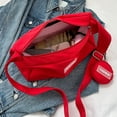 thumbnail image 2 of Bolso De Hombro Bolso Hobo para mujer Moda Harajuku para mujer Oxford con monedero (Rojo), 2 of 8