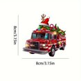 thumbnail image 3 of Personalized Firefighter Ornament,Christmas Santa Car Hanging Ornament, 2D Christmas Pendant Decoration,Firefighter Gifts for Men ,Firefighter Ornaments for Christmas Tree,Firefighter Gifts, 3 of 6